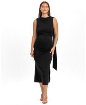Maternity Elsa Cowl Neck Midi Dress
