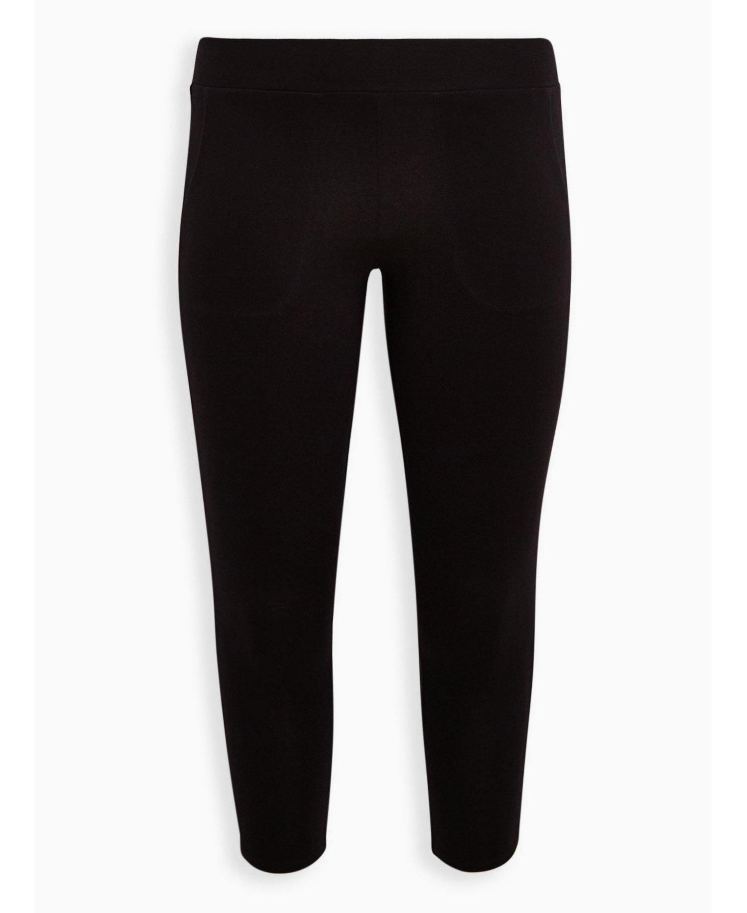 Plus Size 4-Way Stretch High-Rise Crop Pocket Legging