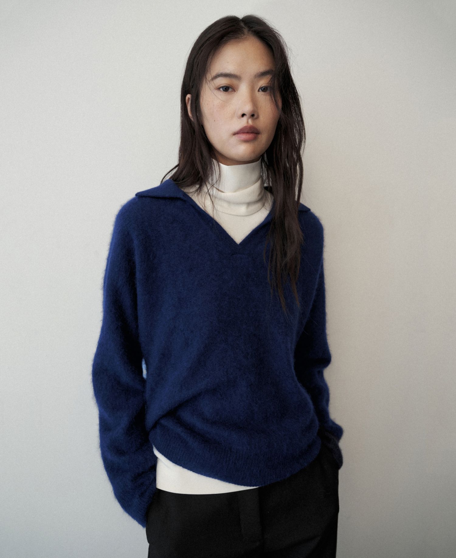 Women's Selection Loose-Fit Polo Sweater