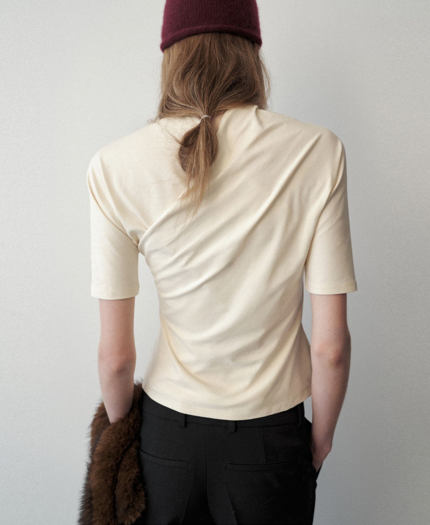 Women's Selection Fitted Wrap-Effect Top
