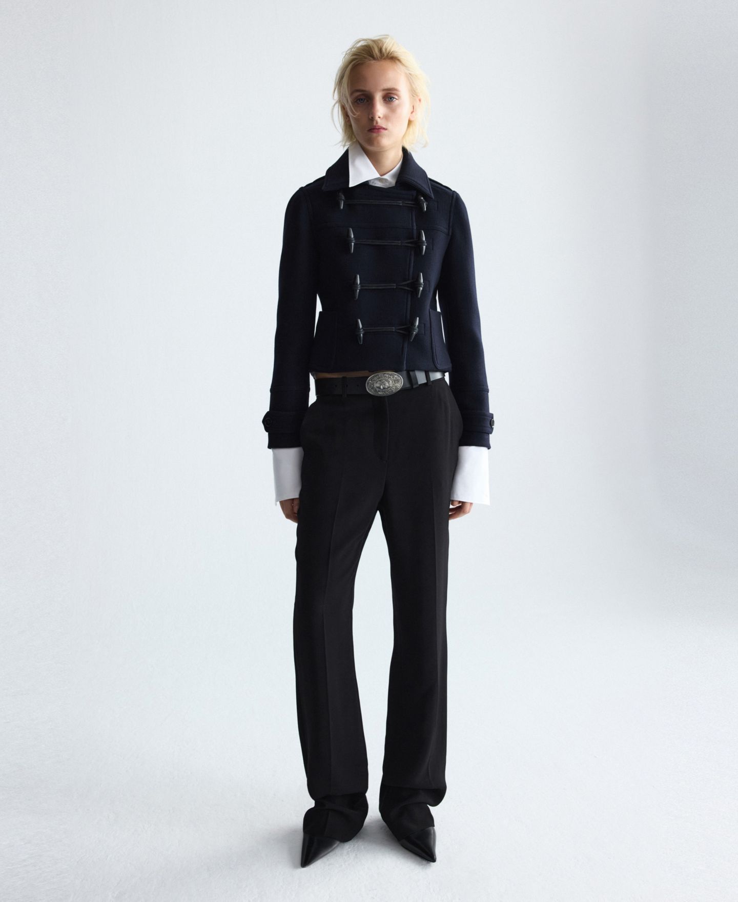 Женские брюки Mango Selection Wide-Leg Wool Suit Trousers, цвет: Чёрный — фото 2