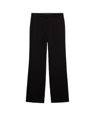 Women's Selection Straight Mid-Rise Viscose Trousers