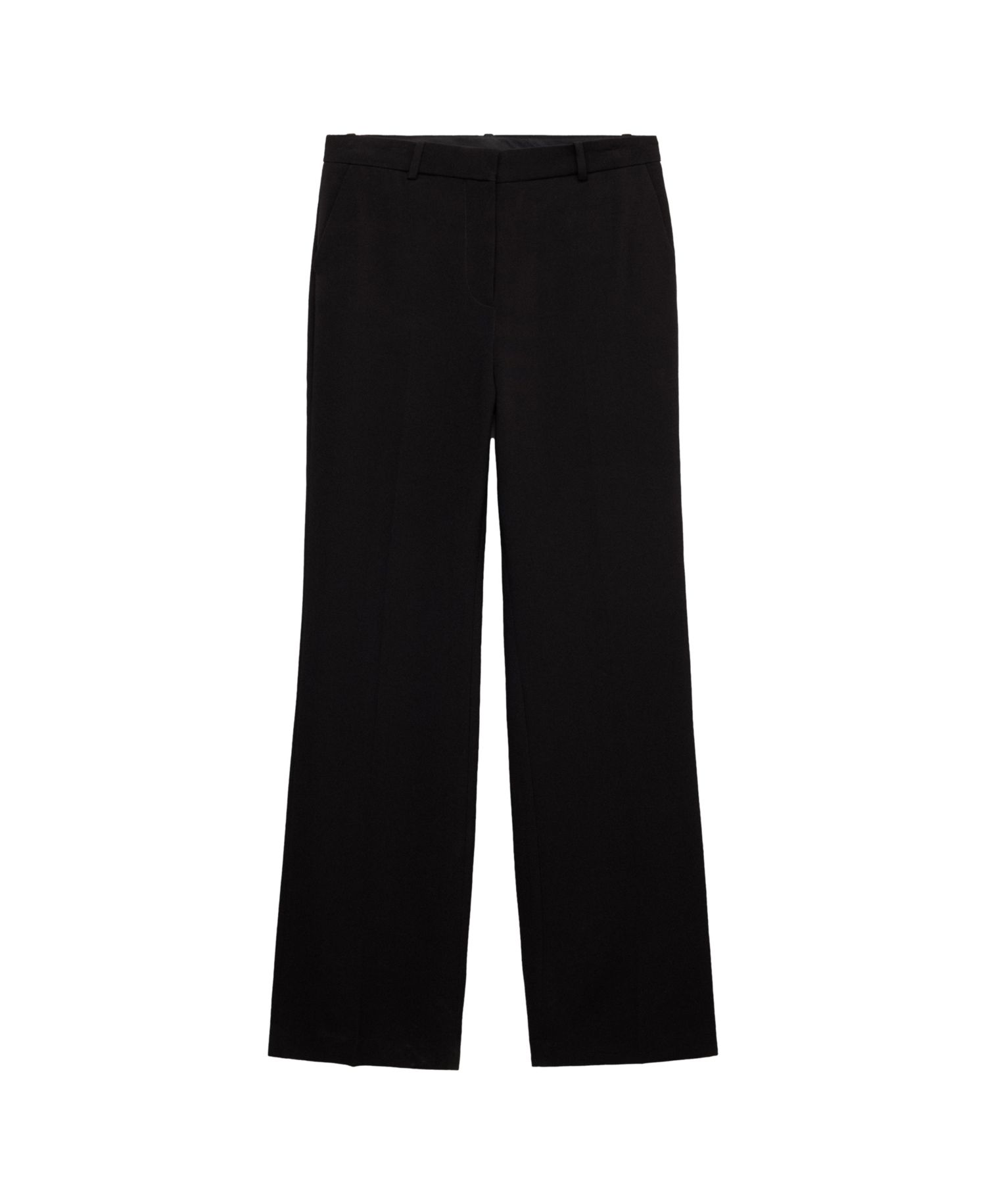 Women's Selection Straight Mid-Rise Viscose Trousers