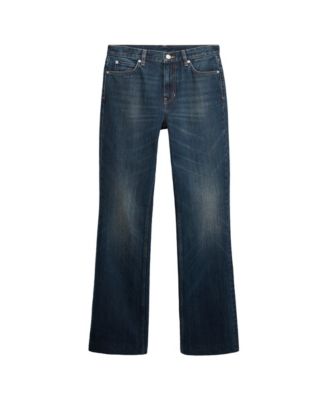 Women's Selection High-Rise Distressed Flared Denim Jeans