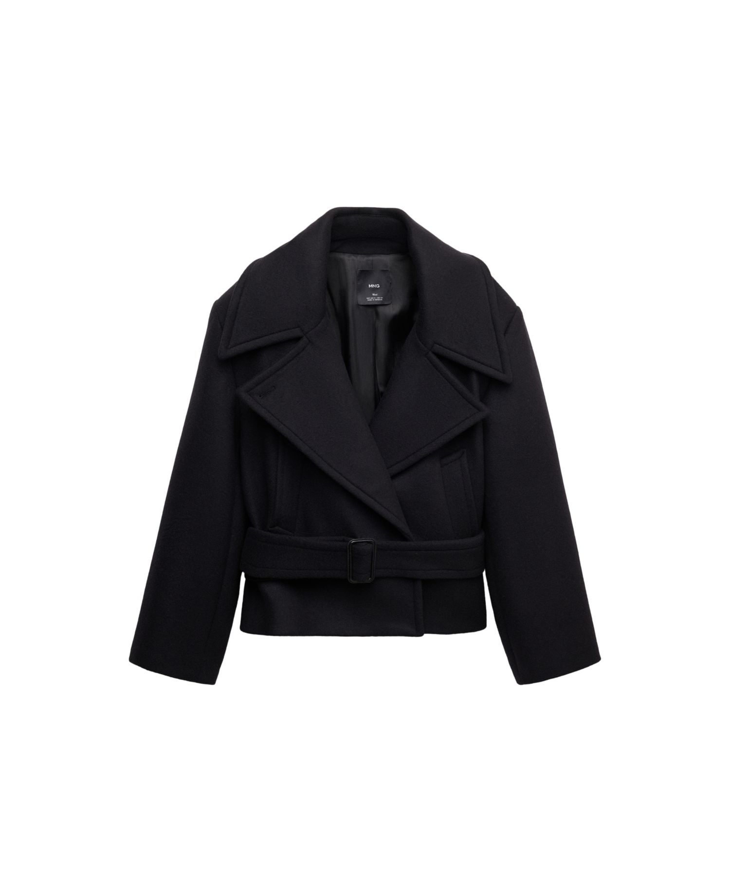Women's Selection Oversized Wool-Blend Belted Coat