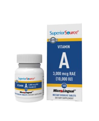Vitamin A 10,000 IU 100 MicroLingual Tablets