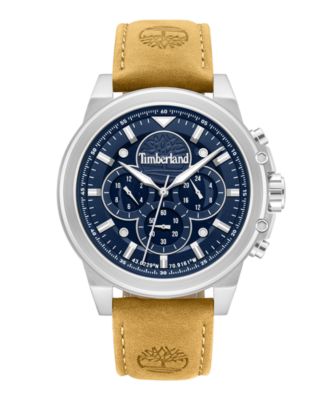 Men's Quartz Callahan Tan Leather Watch 46mm