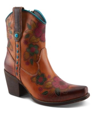 Women's Spring Step Cahoots Bootie with Floral Embroidery
