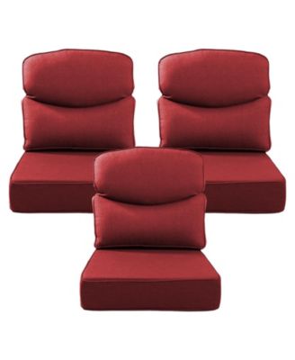 Luxury Smile 24x24x6 Outdoor Cushions, Water Resistant Olefin Deep Seat Cushion for Patio Wicker Chair Sofa