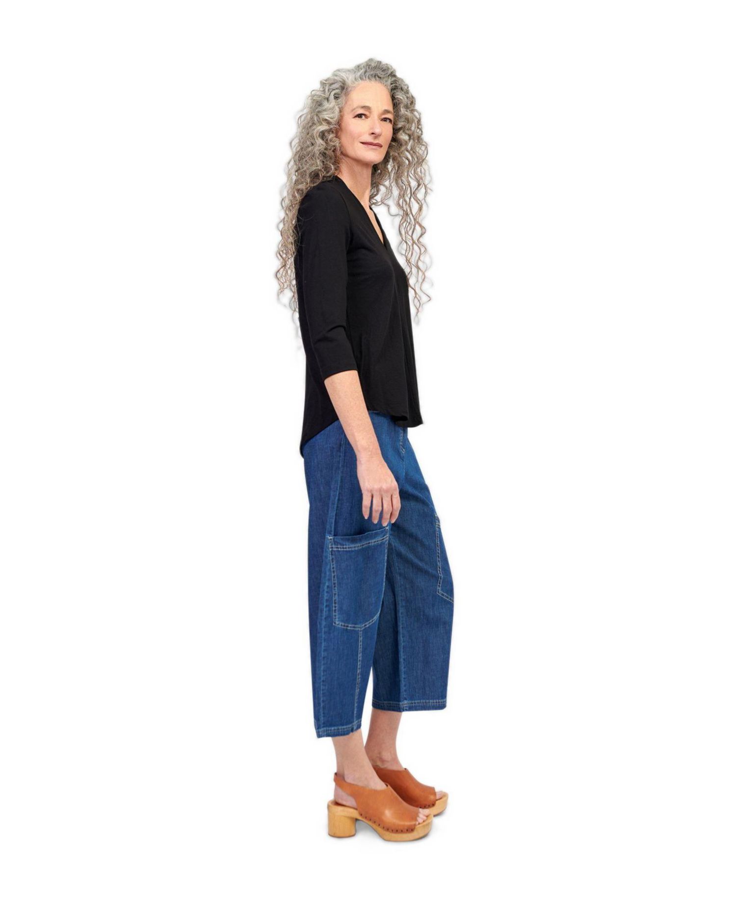 Women's Palma Cargo Elastic-Waist Capri Pants