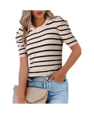 Women's Trendy Puff Sleeve Knit Top