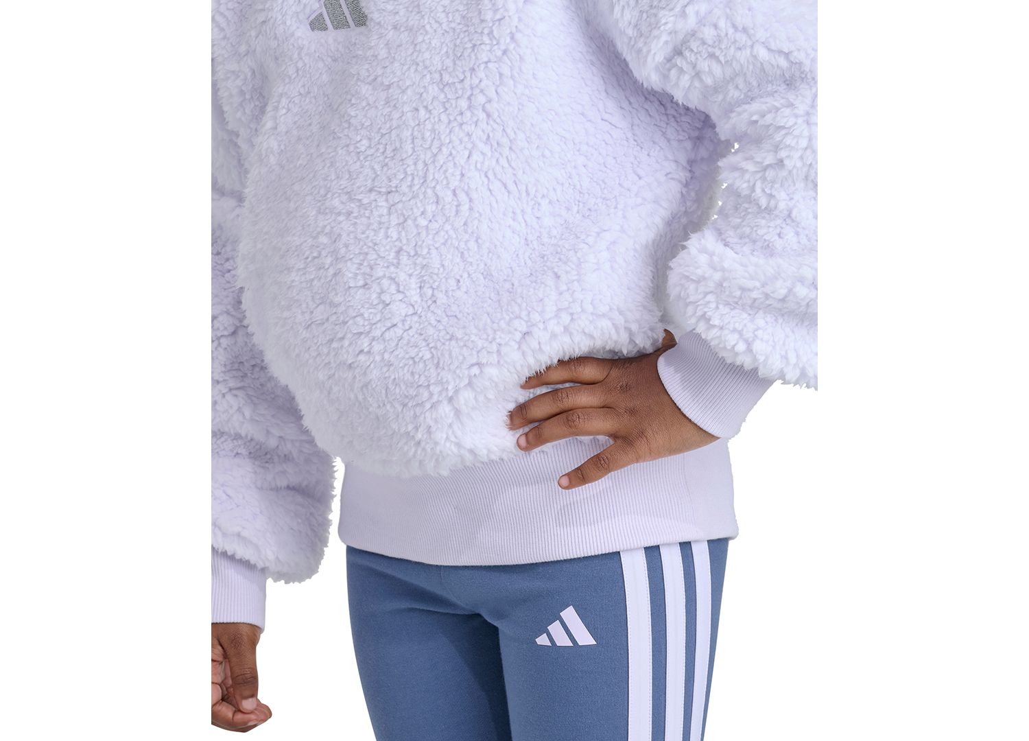 Girls' 2T-6X Long-Sleeve Sherpa Hoodie and Leggings, 2-Piece Set