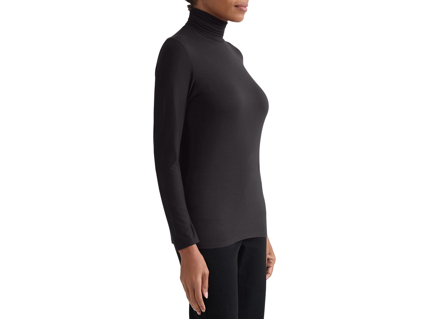 Women's Shirred Pullover Turtleneck Top