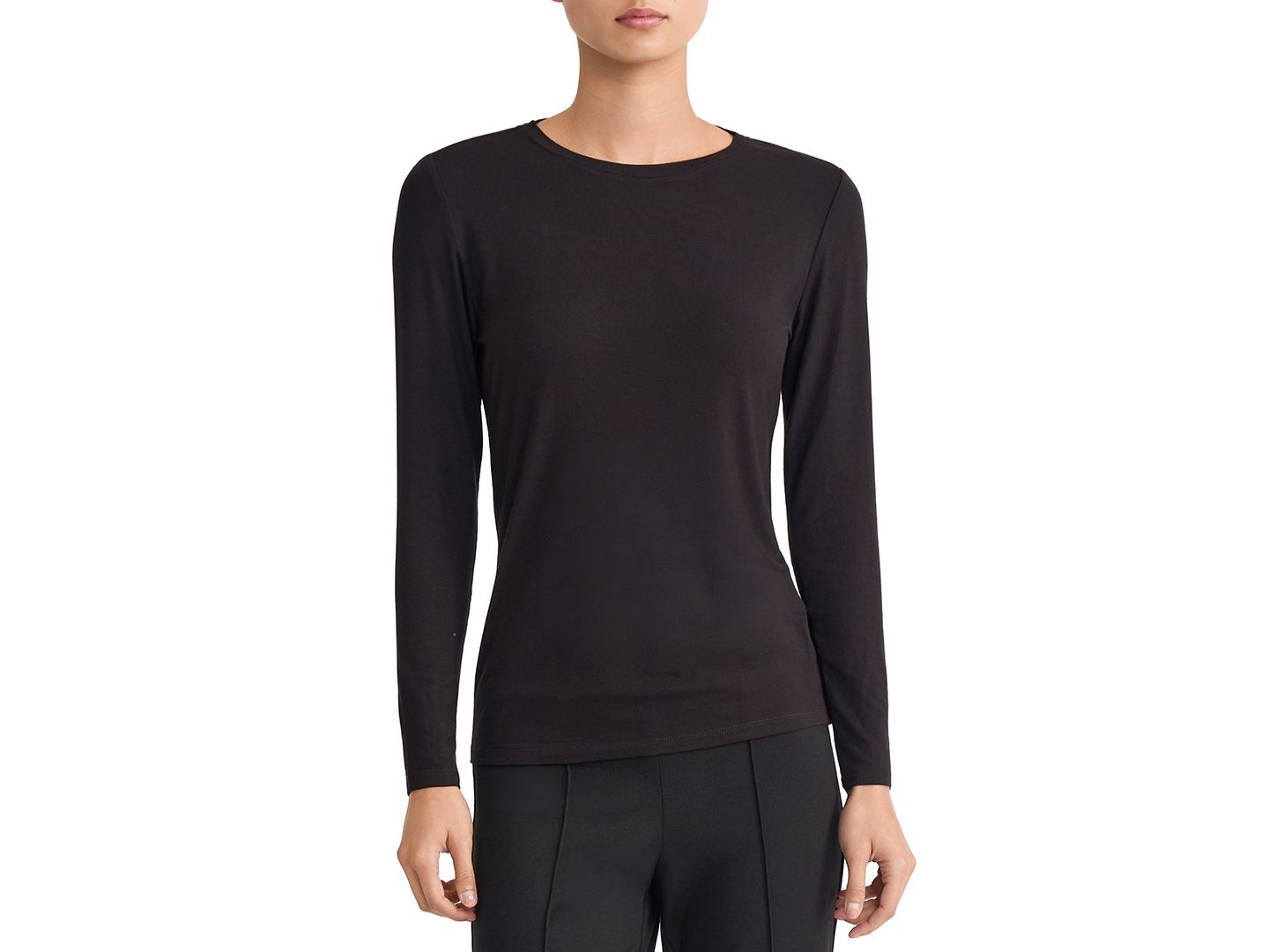 Женская футболка Jones New York Long-Sleeve Crewneck, цвет: Винный — фото 12