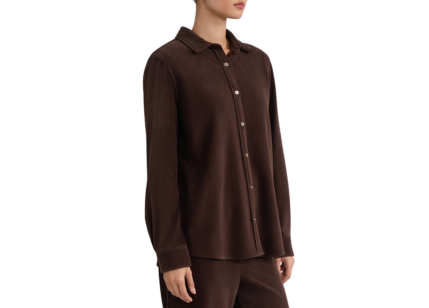 Women's Long-Sleeve Corduroy Shirt