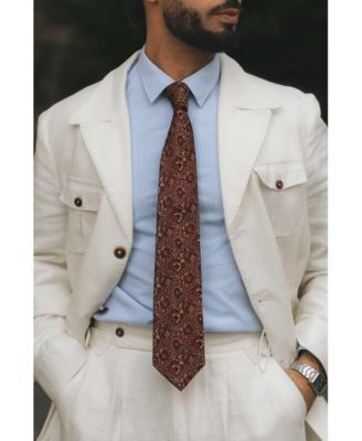Big & Tall Caruso - Silk Jacquard Tie for Men
