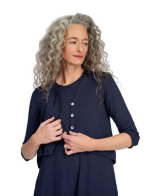 Women's Essential Cropped V-Neck Lightweight Cardigan