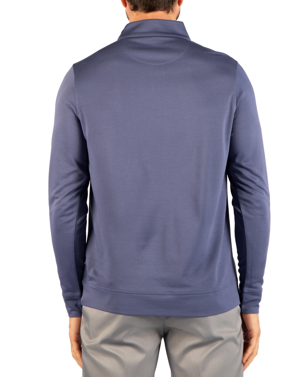 Tailorbyrd Men's Lightweight Quarter-Zip Stand-Collar Modal-Blend Sweater