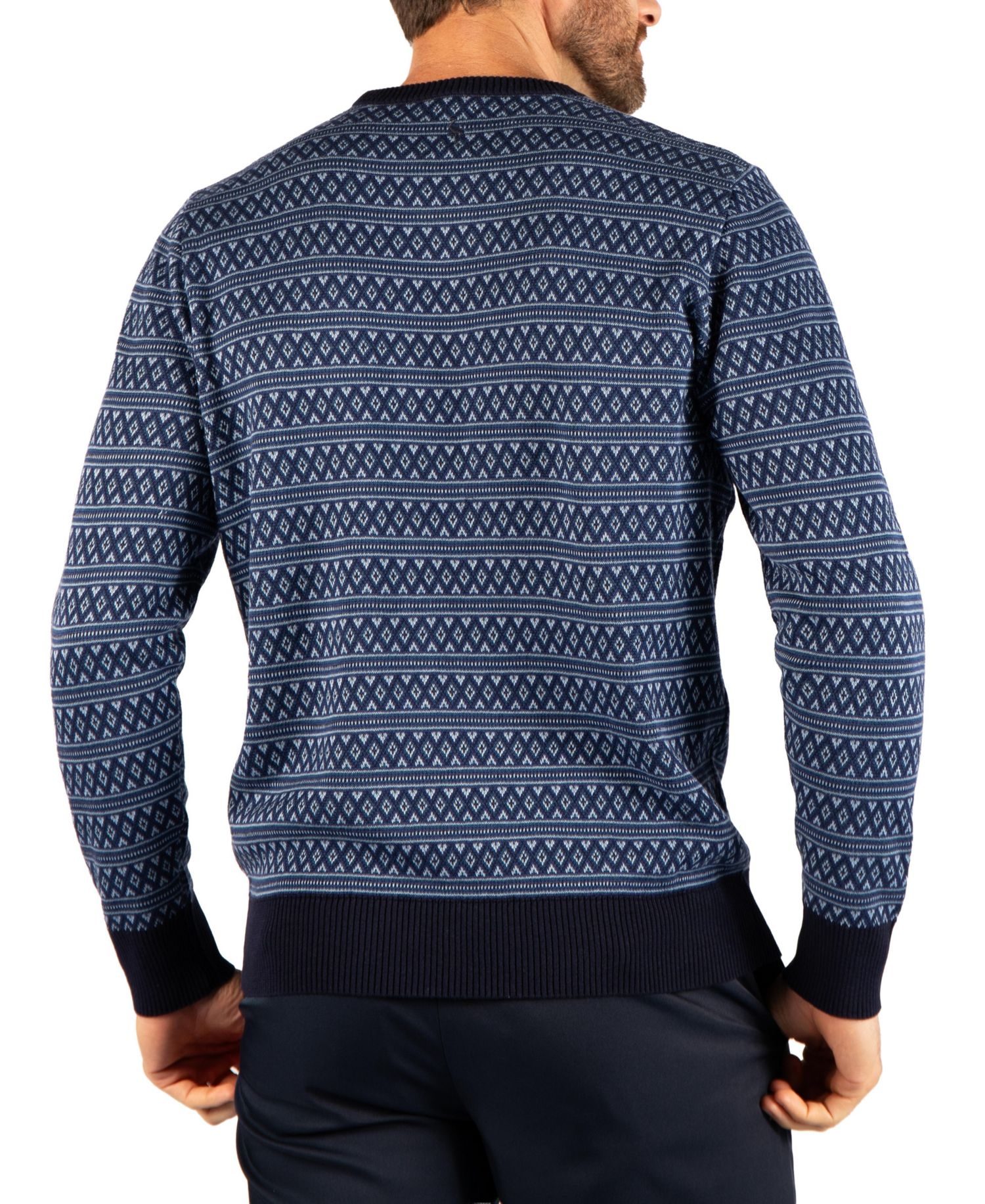 Men's Fairisle Crew Neck Sweater