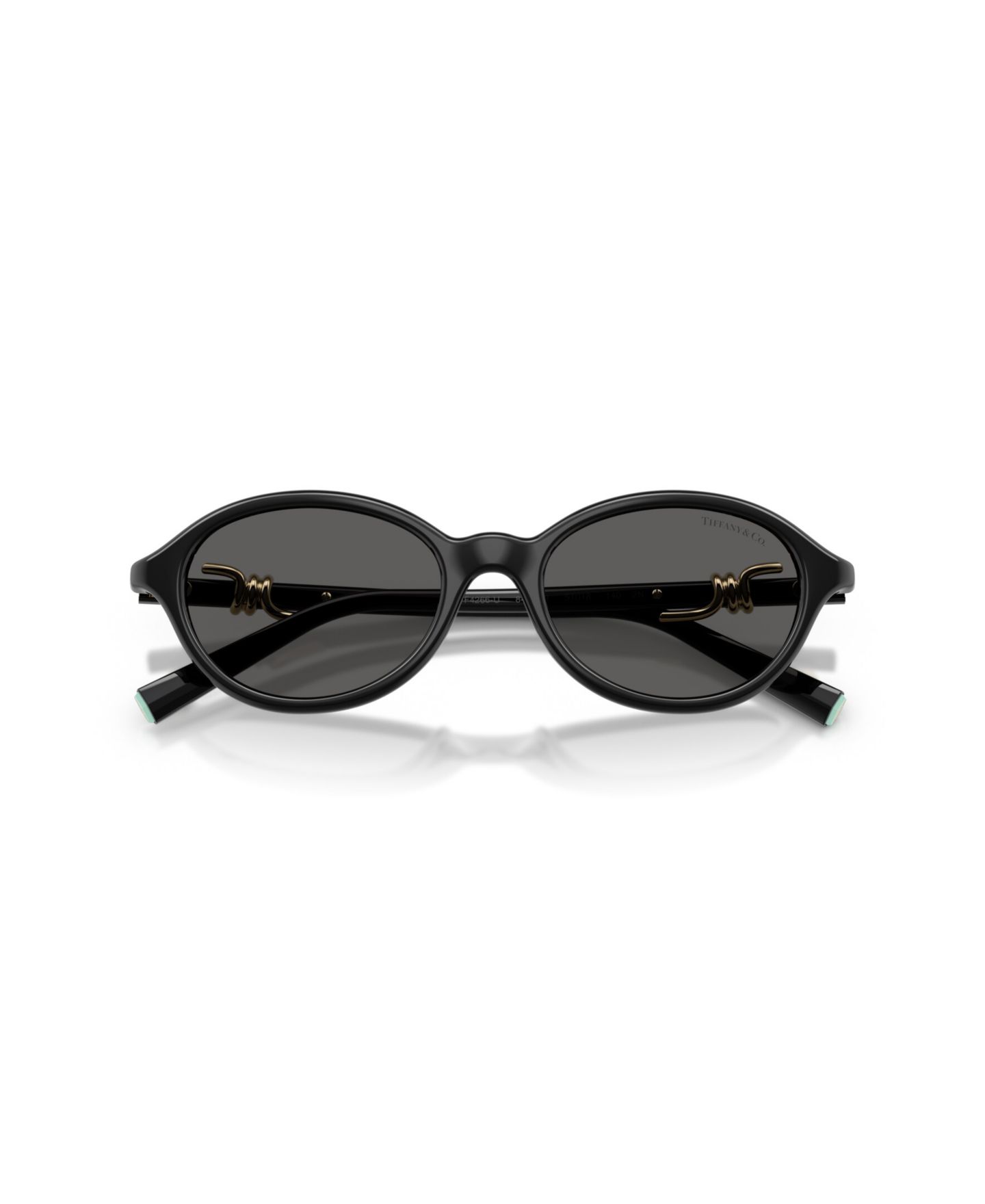 Женские солнцезащитные очки Tiffany & Co. Oval Sunglasses TF4266U, цвет: Чёрный — фото 5