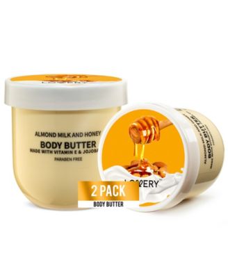 Almond Milk and Honey Whipped Body Butter, 2-Pack Body Care Set