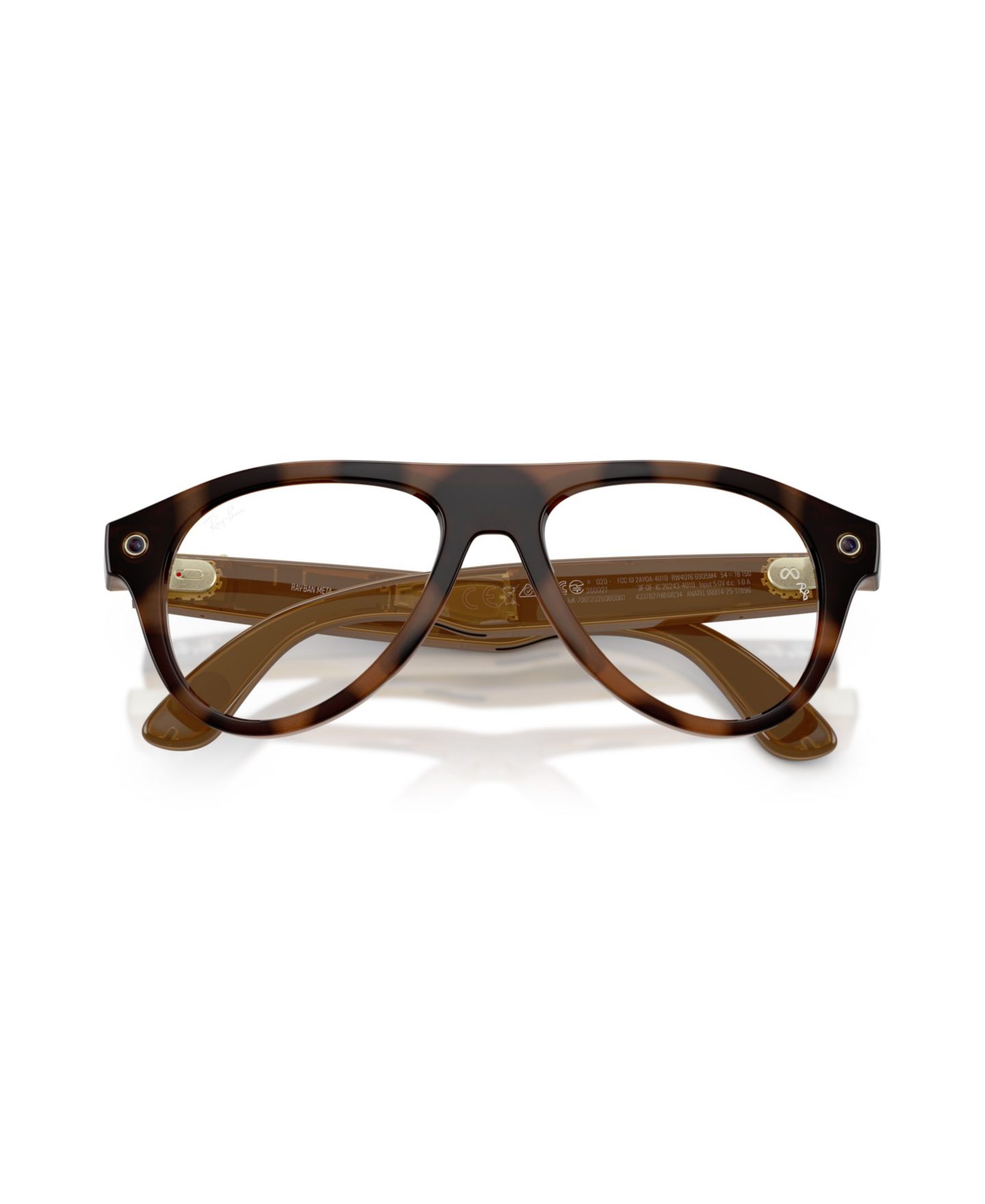 Солнцезащитные смарт-очки Ray-Ban Meta Gen 3 Aviator RW4016 с ИИ и линзами Transitions, цвет: Гавана — фото 5