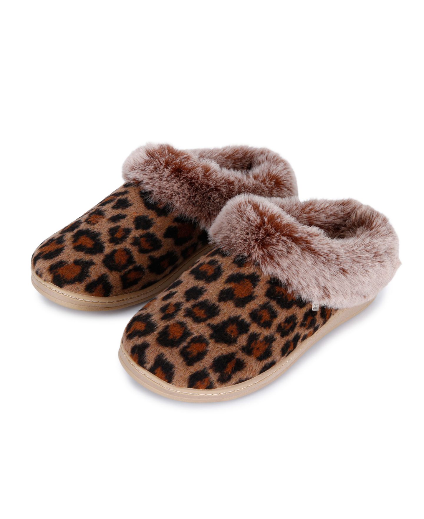 Женские сабо Isotoner Signature Leo Clog Slippers with Arch Support, цвет: Коричневый — фото 6