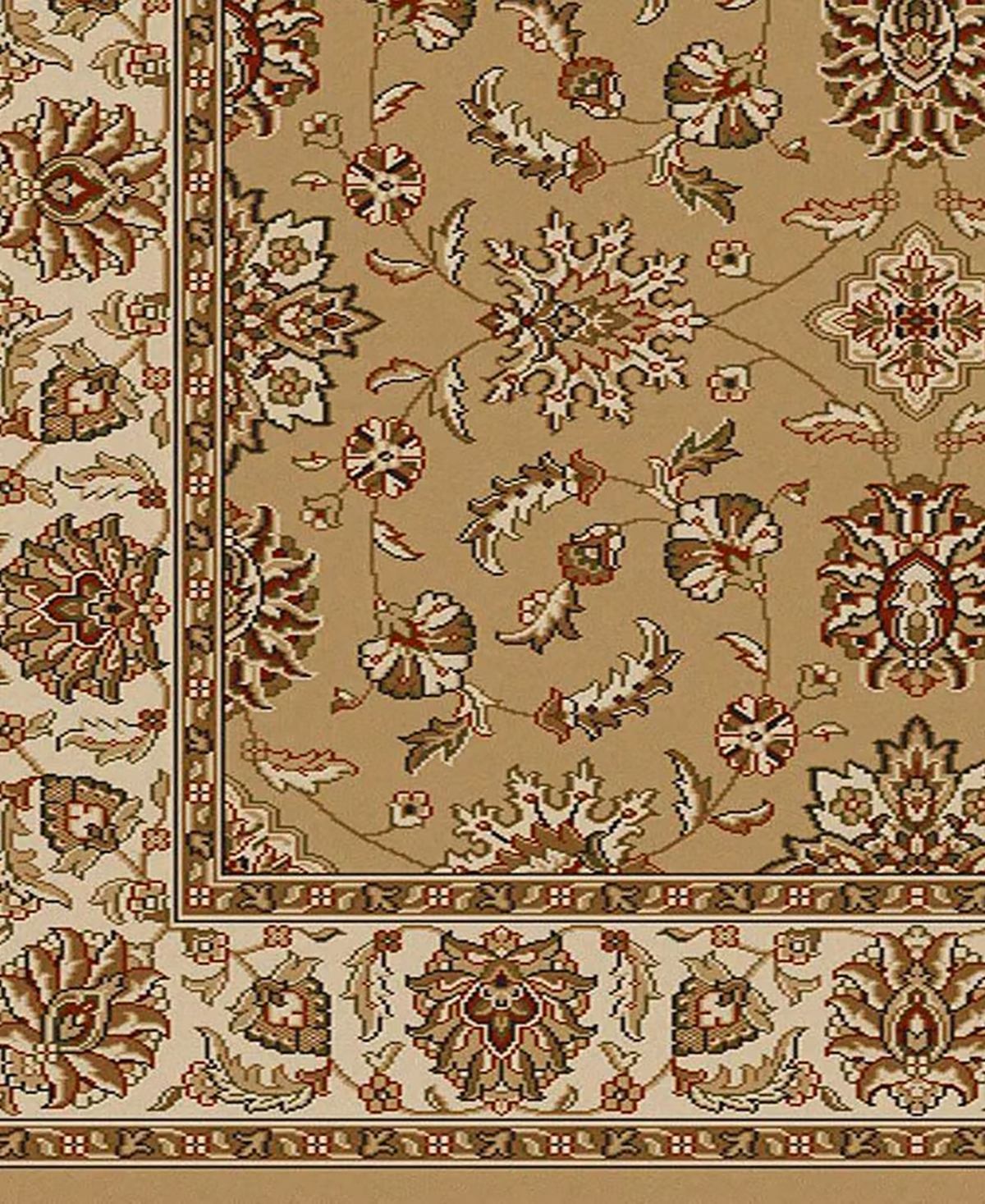 Closeout! Km Home 1592/1070/Beige Pesaro Beige 3'3" x 4'11" Area Rug