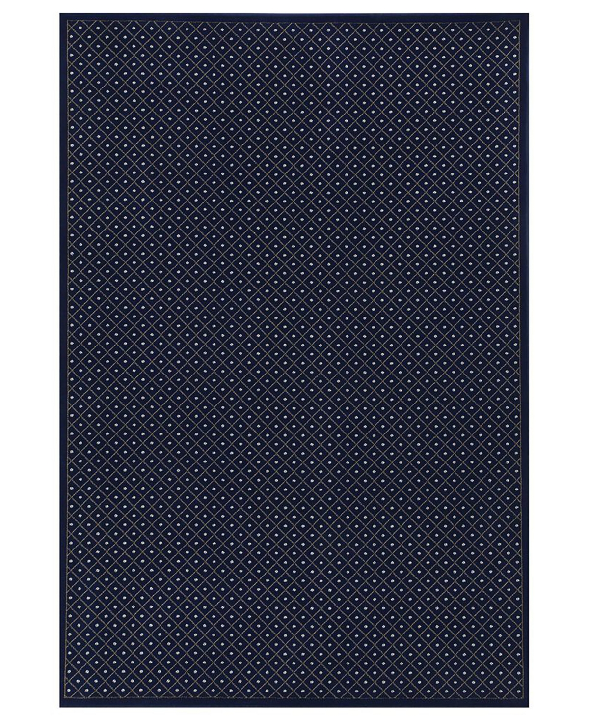 Closeout! Km Home 782/1310/Navy Pesaro Blue 3'3" x 4'11" Area Rug