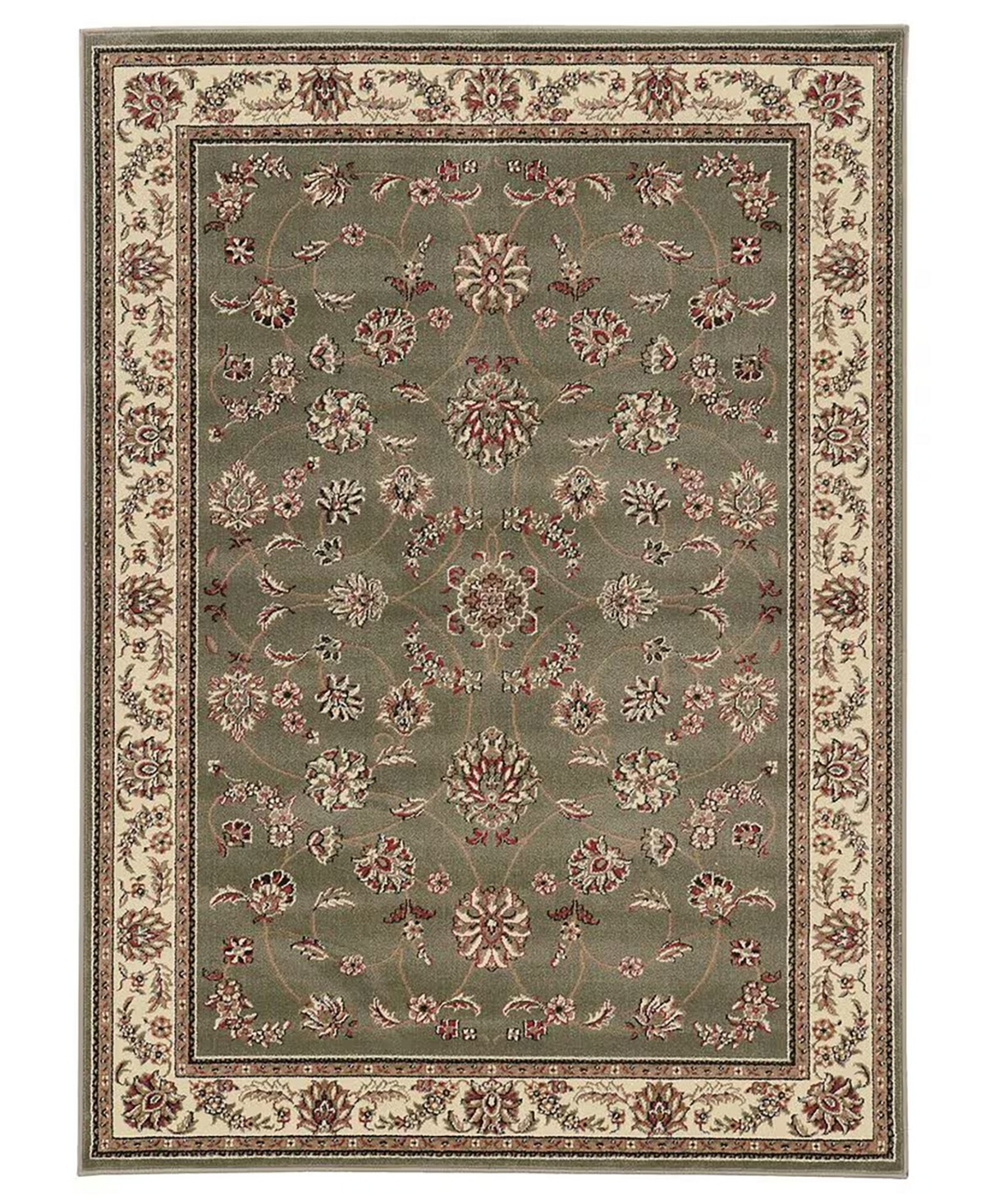 Closeout! Km Home Pesaro Isfahan Sage 5'5" x 7'7" Area Rug