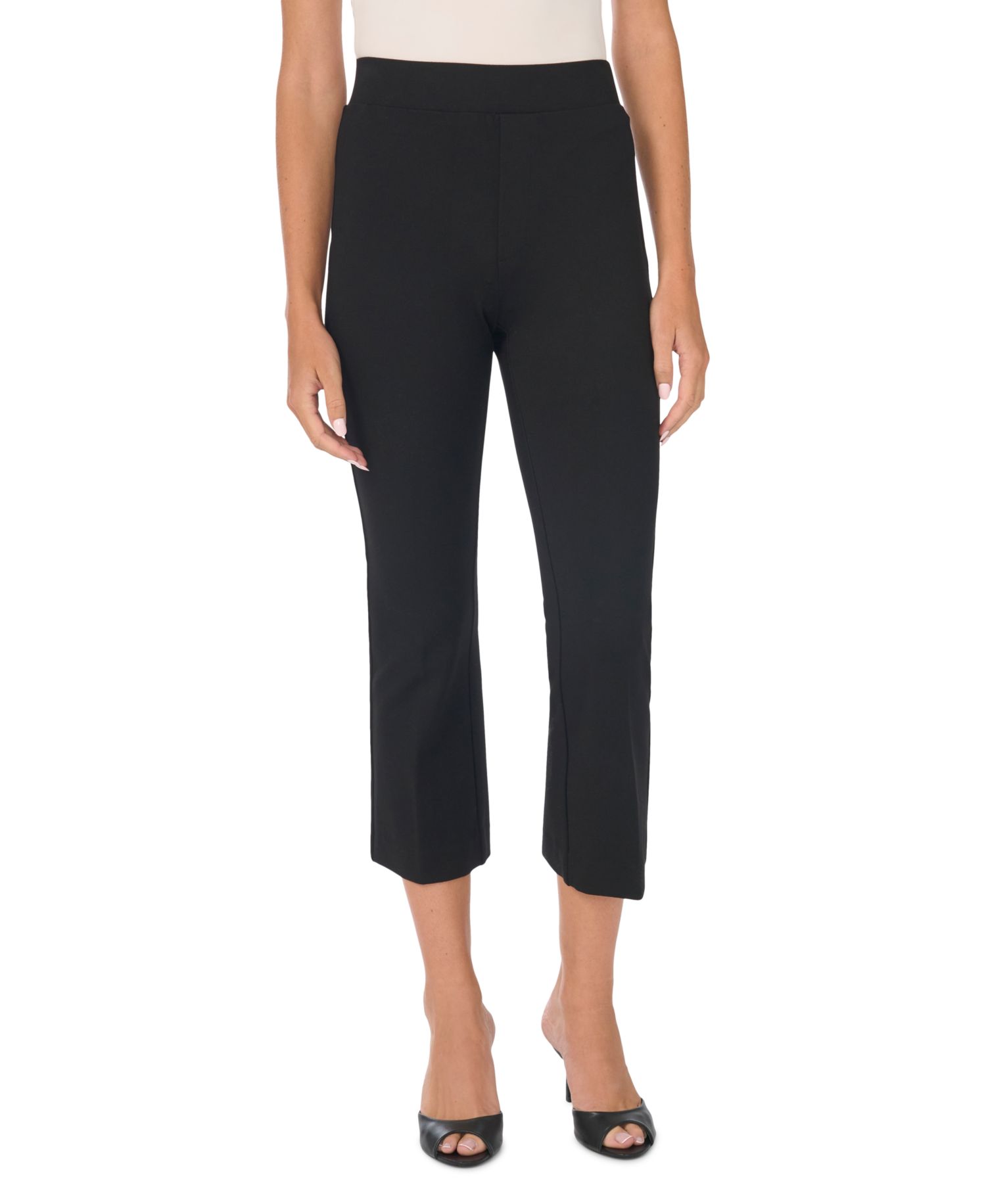 Women's Cropped Elastic-Waist Pants