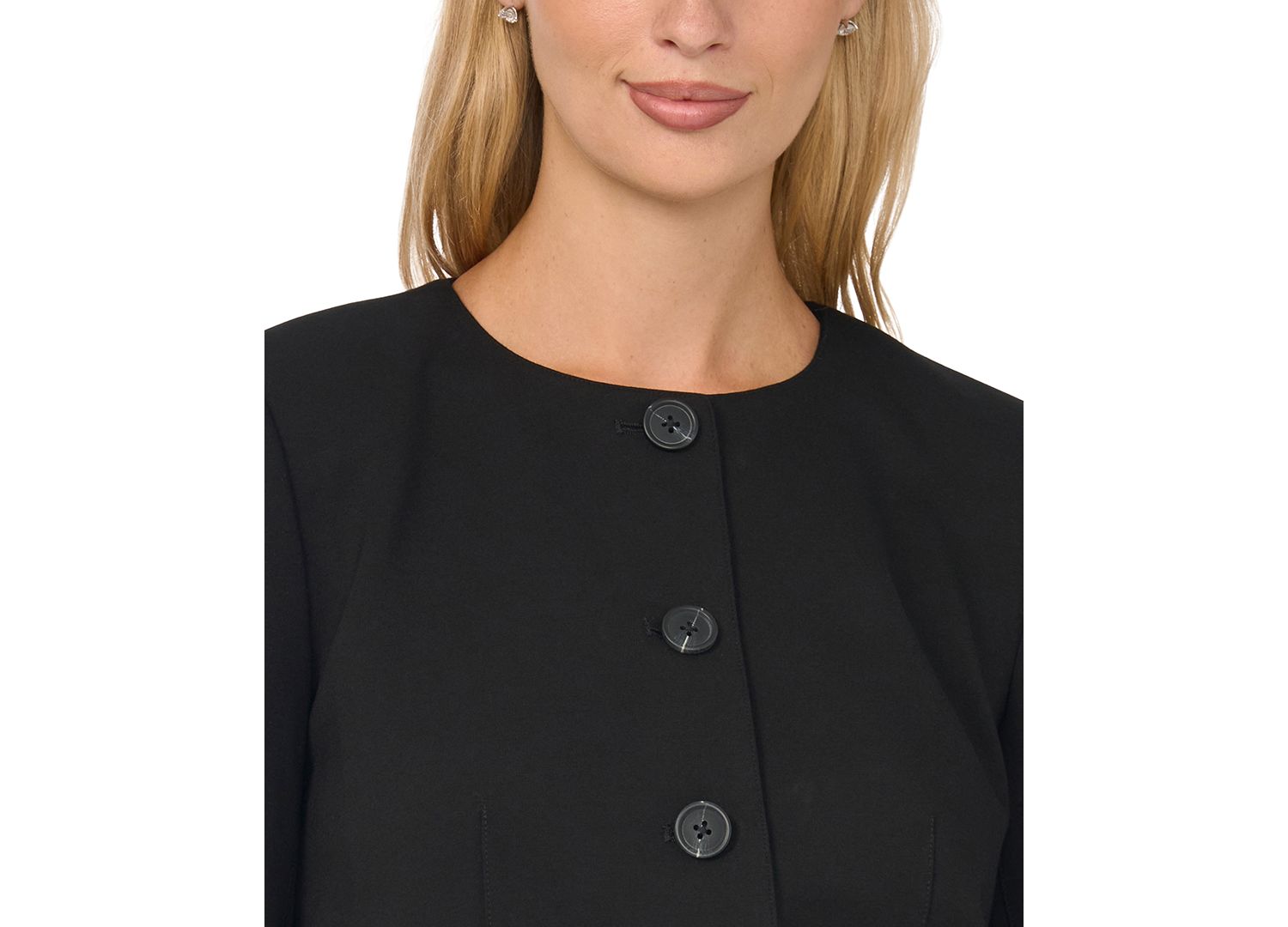 Women's Lady Long-Sleeve Cropped Patch-Pocket Jacket