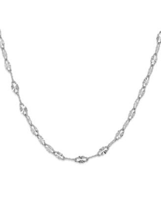 And Now This Mirror Link 24" Chain Necklace in Silver Plate or Gold Plate