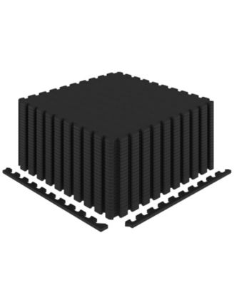 Interlocking EVA Foam Floor Tiles with Boarders Non-Slip Protective Flooring