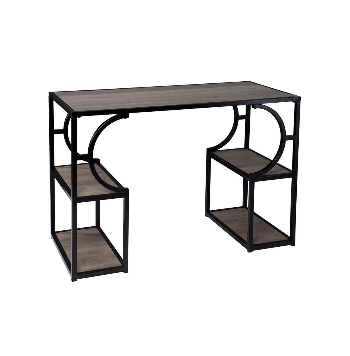 Augusta Home Tyberton Writing Desk with Storage - Natural