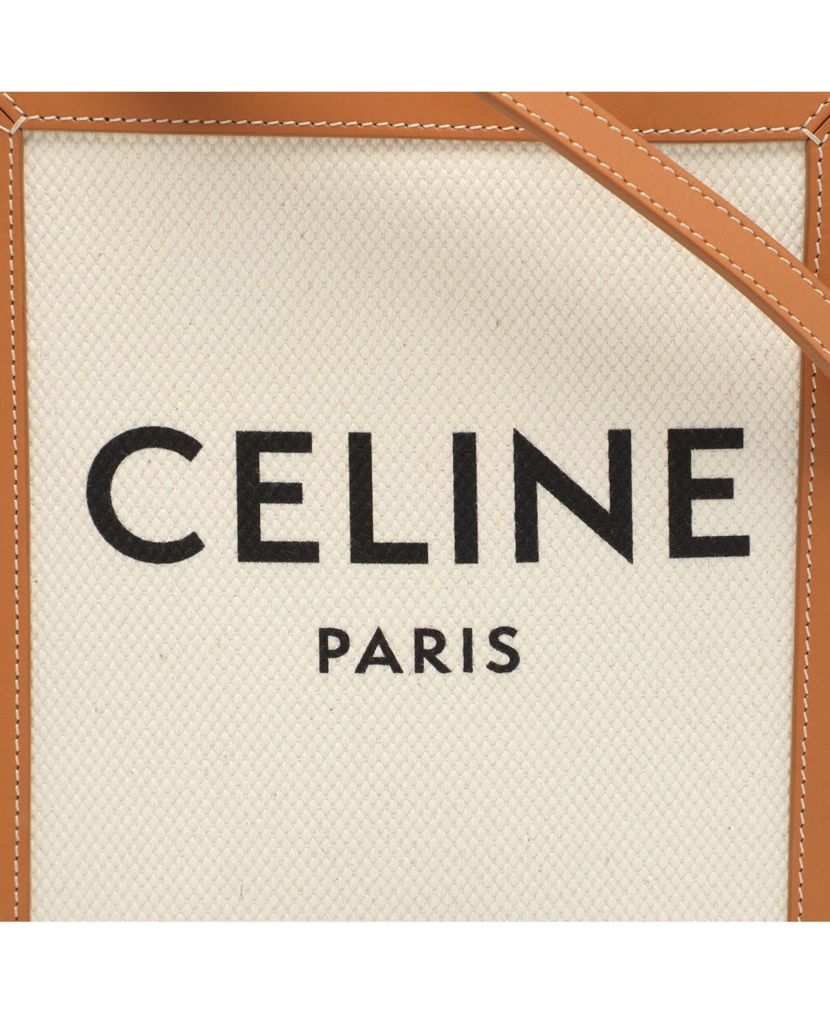 Pre-Owned Celine Women's Vertical Cabas Tote in Canvas with Leather Trim