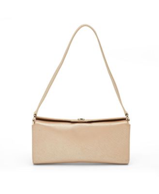 Women's Gancini Metallic Saffiano Leather Clutch Bag