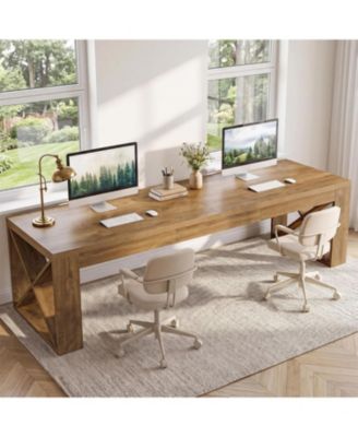74.8-Inch 2 Person Desk, Extra Long Home Office Desk