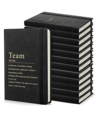 24 Pack Bulk Inspirational Leather Team Journals Employee Appreciation Gifts
