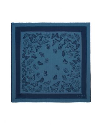 Butterfly Large Square Jacquard Scarf