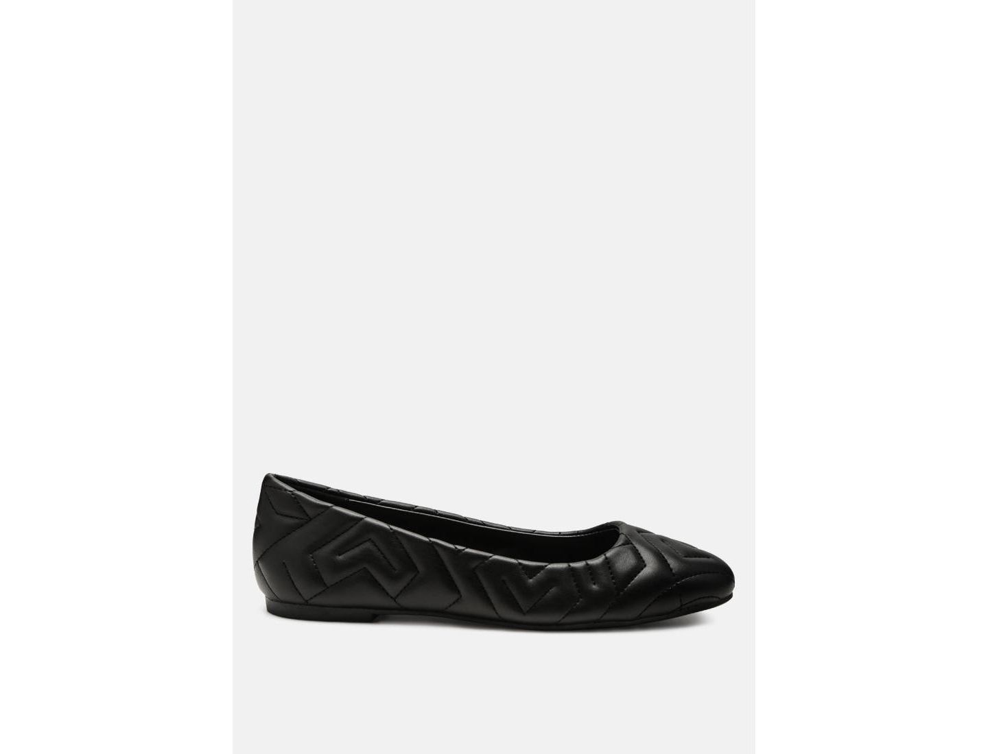Женские балетки London Rag Janice Quilted Ballerina Flats, цвет: Чёрный — фото 8