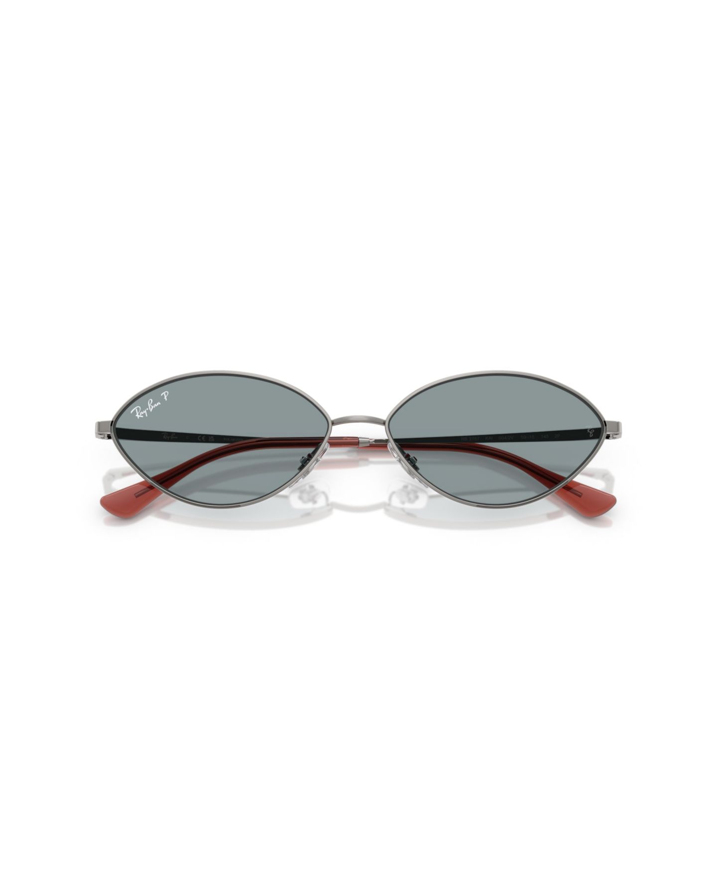 Солнцезащитные очки Ray-Ban Unisex Polarized Sunglasses, Kai RB3757, цвет: Графитовый металлик — фото 10
