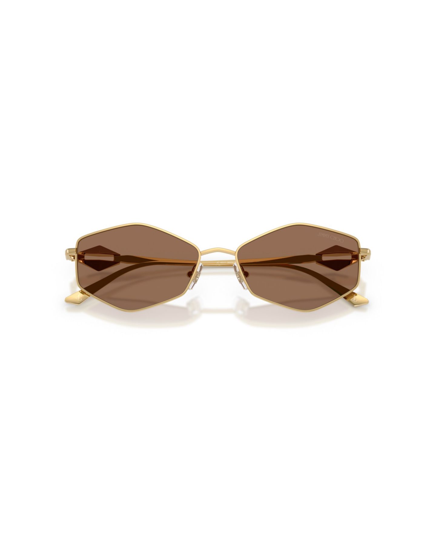 Женские солнцезащитные очки Jimmy Choo Sunglasses, JC4017, цвет: Золотой — фото 6