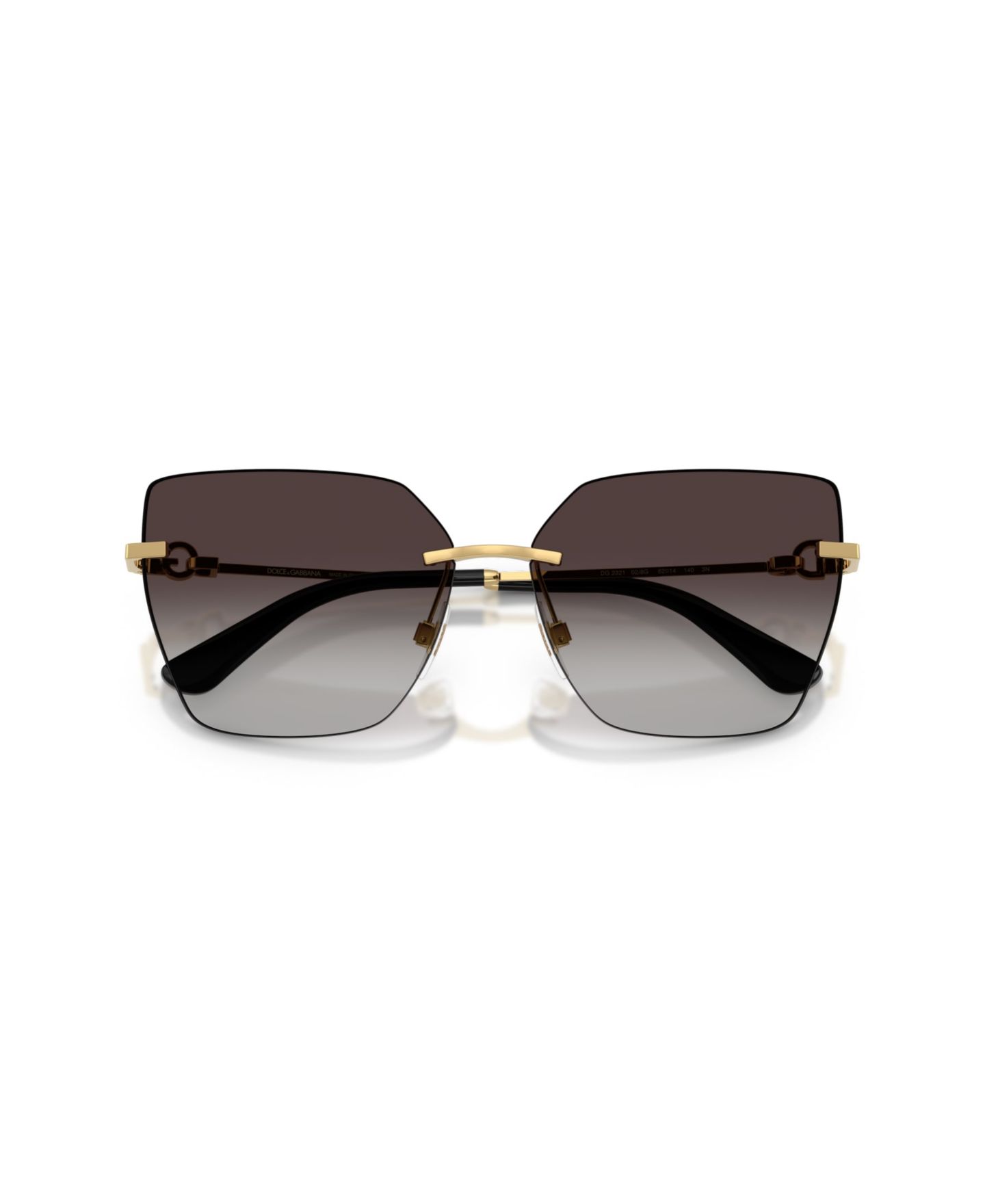 Женские солнцезащитные очки Dolce&Gabbana Dolce Gabbana Sunglasses, DG2321, цвет: Тёмный золотой — фото 9