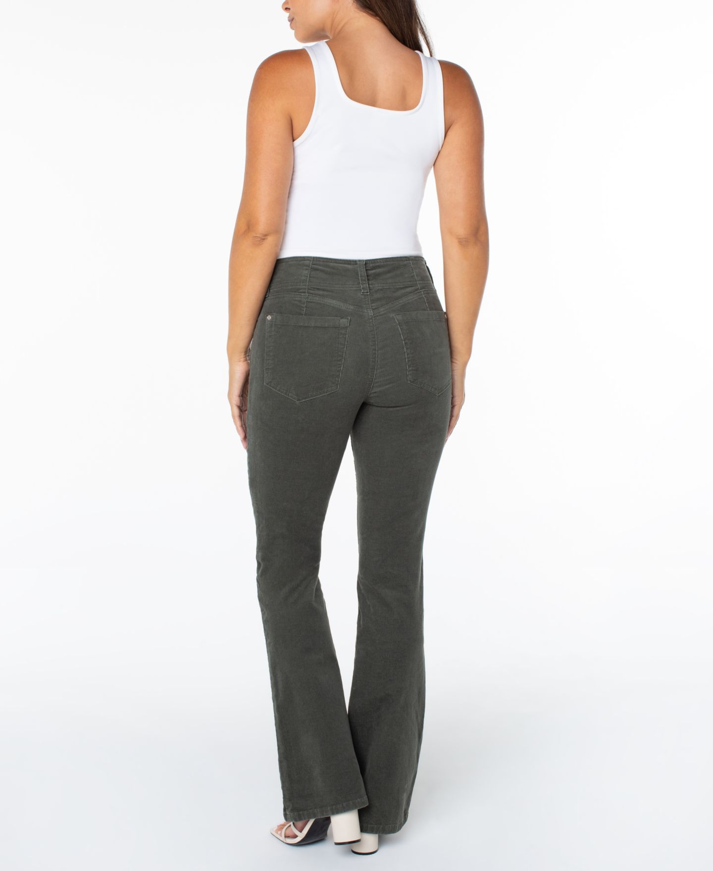 Женские брюки Celebrity Pink Juniors' Retro-Corduroy-Bootcut, цвет: Мох — фото 3