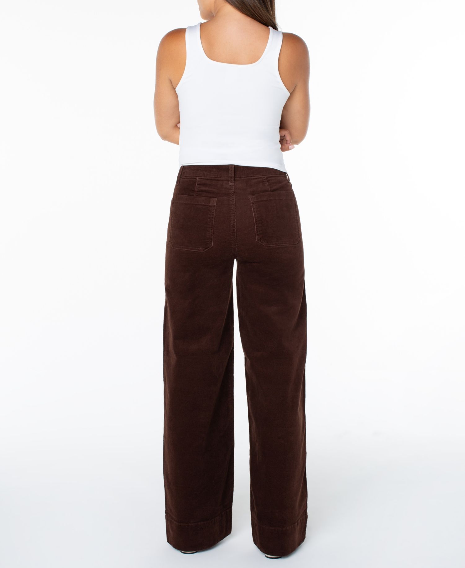 Juniors' High-Rise Wide-Leg Corduroy Jeans