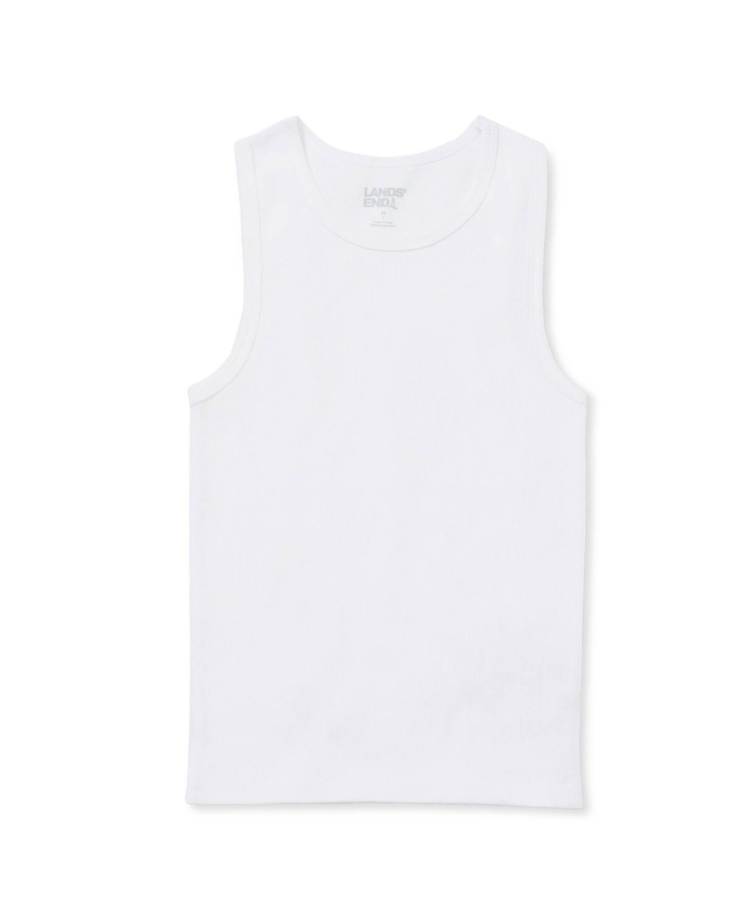 Boys' 4-20 Ribbed Cotton Tank Tops, 4-Pack