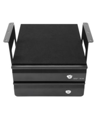 13-Inch Lockable Under Desk Drawer Slide Out, Hidden Steel Storage Organizer with Smooth Glide Tracks, 14x13x10 in