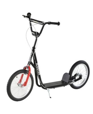 Youth Kick Scooter for Kids 5 and Up with 16 in Inflatable Wheels, Adjustable Handlebar and Dual Brakes, Holds 220 lbs