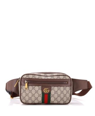 Ophidia Medium Adjustable-Strap GG Coated Canvas Belt Bag
